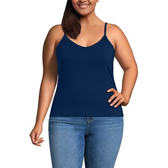 Plus Size Lands' End Cooling V-Neck Camisole