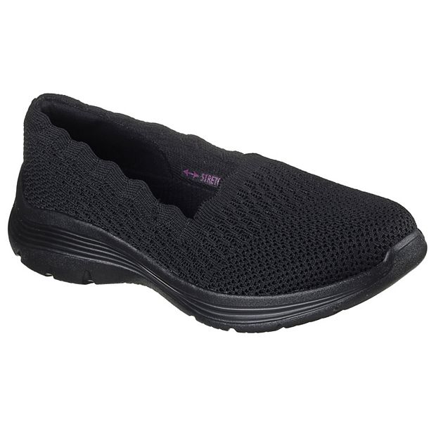 women's shoes black slip on comfort shoes