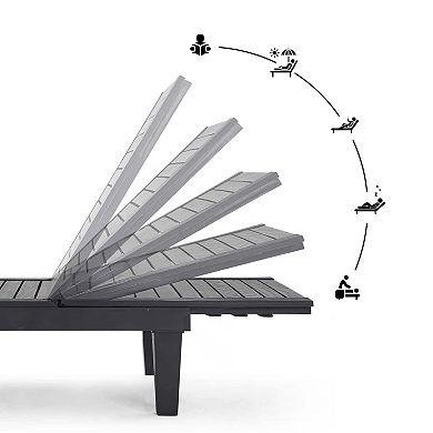 Nestl Lounge Chair Outdoor - Waterproof Outdoor Chaise Lounge Chair