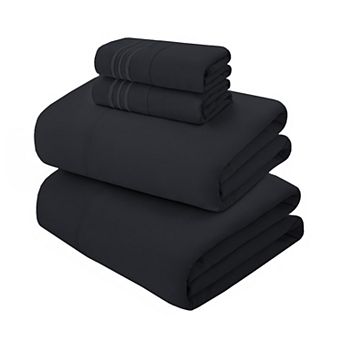 Elegant Comfort RV/Trailer 4 pc 3 Line Embroidery Bed Sheet Set - Soft as a Hotel Premium Quality