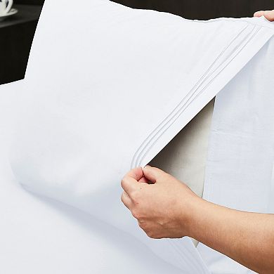 Elegant Comfort RV/Trailer 4-Piece 3 Line Embroidery Bed Sheet Set - Soft as a Hotel Premium Quality