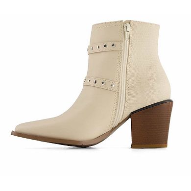 Andrea Women's Fashion Booties Side Zipper 84945