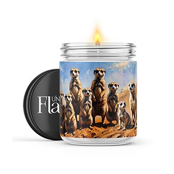 Meerkats 16-oz Candle Jar - Mahogany Teakwood