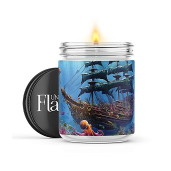 Undersea Shipwreck 16-oz Candle Jar - Eucalyptus