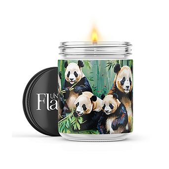 Panda Family 16-oz Candle Jar - Sea Salt & Peony