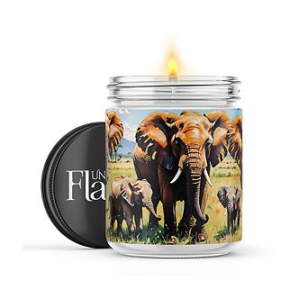 Elephant Herd 16-oz Candle Jar - Inner Peace