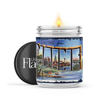 Greetings From Maine 16-oz Candle Jar - Sweet Orange & Chili Pepper