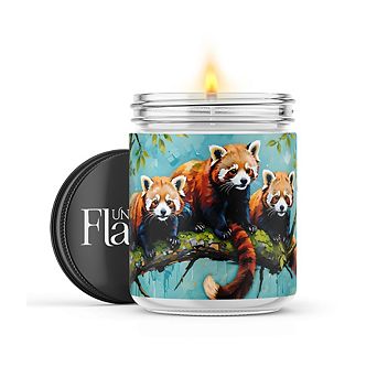 Red Pandas 16-oz Candle Jar - Mahogany Teakwood