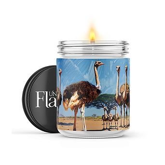 Ostrich 16-oz Candle Jar - Sea Salt & Peony