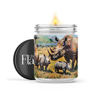 Rhino Herd 16-oz Candle Jar - Wildflowers