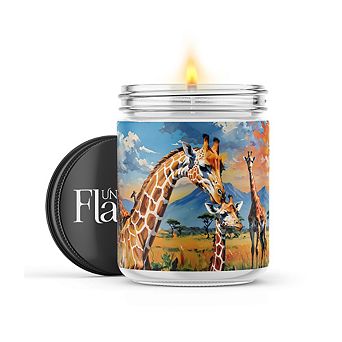 Giraffes 16-oz Candle Jar - Eucalyptus