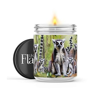 Ringtail Lemurs 16-oz Candle Jar - Eucalyptus