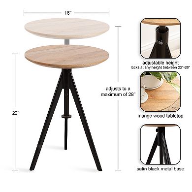 Keres Adjustable Side Table