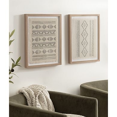 Samori Framed Textile Art Set