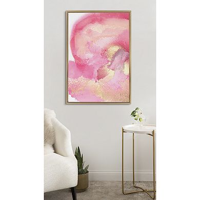 Sylvie Pink Golden Hour Framed Canvas by Mentoring Positives