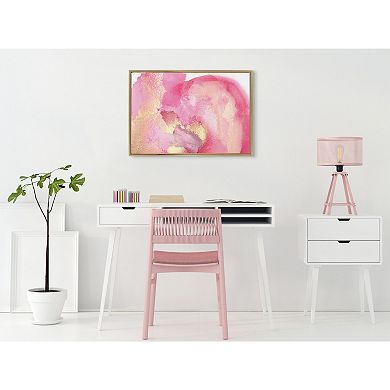 Sylvie Pink Golden Hour Framed Canvas by Mentoring Positives