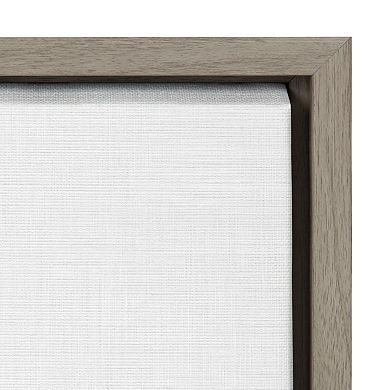 Sylvie Soccer Ball Portrait Framed Canvas