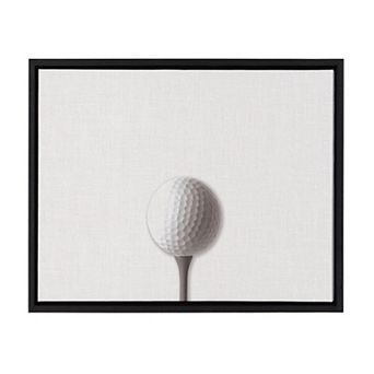 Sylvie Horizontal Golf Ball Portrait Framed Canvas