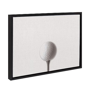Sylvie Horizontal Golf Ball Portrait Framed Canvas
