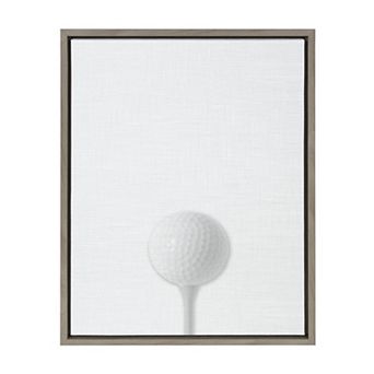 Sylvie Golf Ball Portrait Framed Canvas