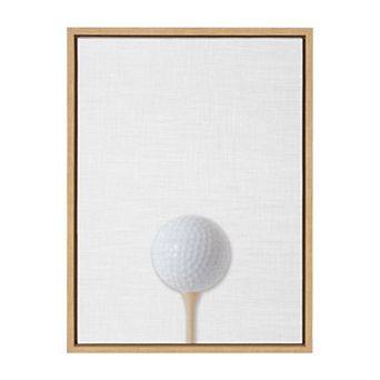 Sylvie Color Golf Ball Portrait Framed Canvas