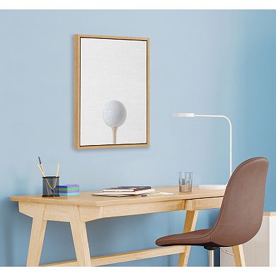 Sylvie Color Golf Ball Portrait Framed Canvas