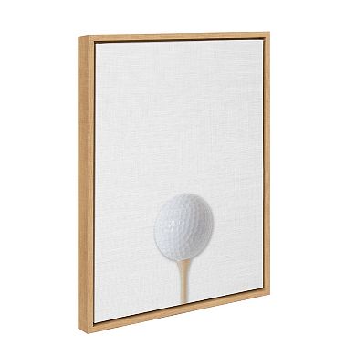 Sylvie Color Golf Ball Portrait Framed Canvas