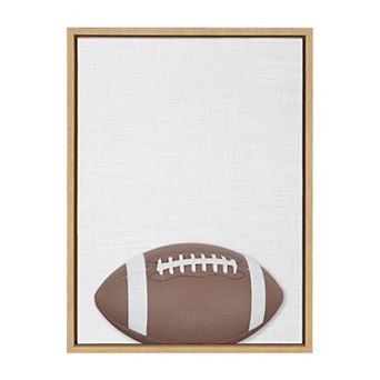 Sylvie Color Football Portrait Framed Canvas