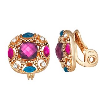 Napier Gold Tone Clip-On Earrings