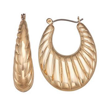 Napier Ridge Oval Hoop Earrings