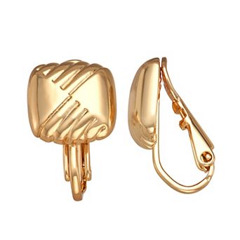 Napier Textured Stud Clip-On Earrings