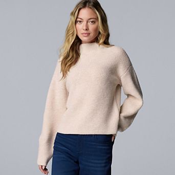 Women's Simply Vera Vera Wang Seamed Detail Sweater
