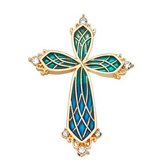 Napier Gold Tone Cross Pin