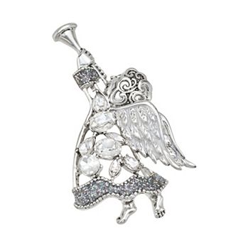 Napier Silver Tone Angel Pin