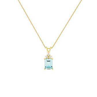 PRIMROSE 18k Gold over Sterling Silver Cubic Zirconia Pendant Necklace