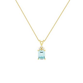 PRIMROSE 18k Gold over Sterling Silver Cubic Zirconia Pendant Necklace