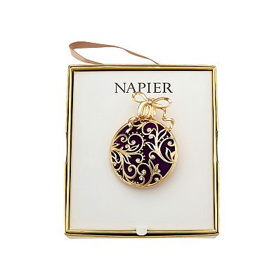 Napier Gold Tone Elevated Ornament Pin
