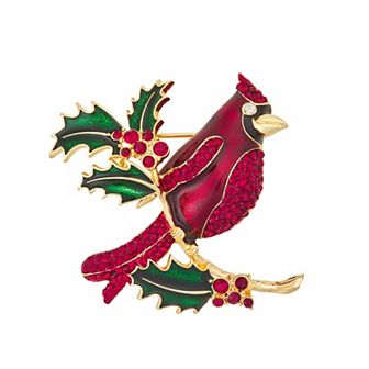 Napier Gold Tone Cardinal Pin