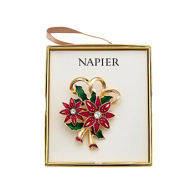 Napier Gold Tone Flower Bouquet Pin