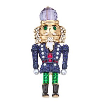 Napier Gold Tone Nutcracker Pin
