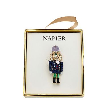 Napier Gold Tone Nutcracker Pin