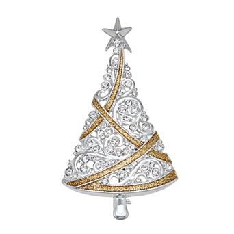 Napier Two Tone Christmas Tree Pin