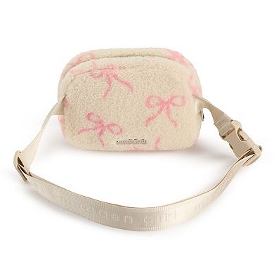 madden girl Fuzzy Fanny Pack With Zip Closure