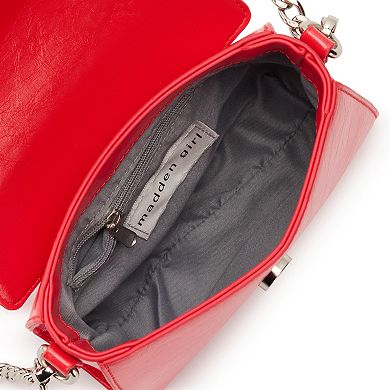 madden girl Top Handle Crossbody Bag with Zip Closure