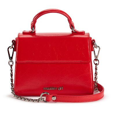 madden girl Top Handle Crossbody Bag with Zip Closure