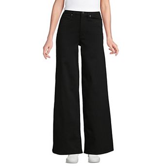 Women's Lands' End High-Rise Wider Leg Jeans