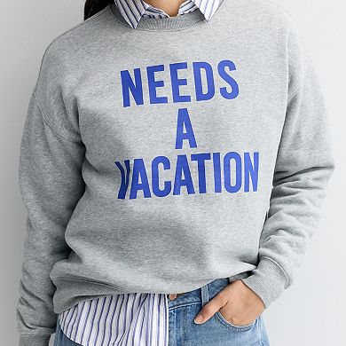 Petite Sonoma Goods For Life® Graphic Sweatshirt