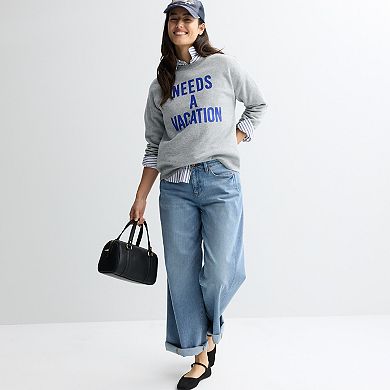 Petite Sonoma Goods For Life® Graphic Sweatshirt