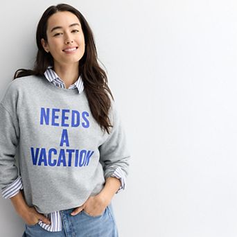 Petite Sonoma Goods For Life® Graphic Sweatshirt
