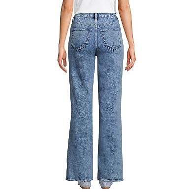 Women's Lands' End Soft Denim High-Rise Classic Flare Jeans